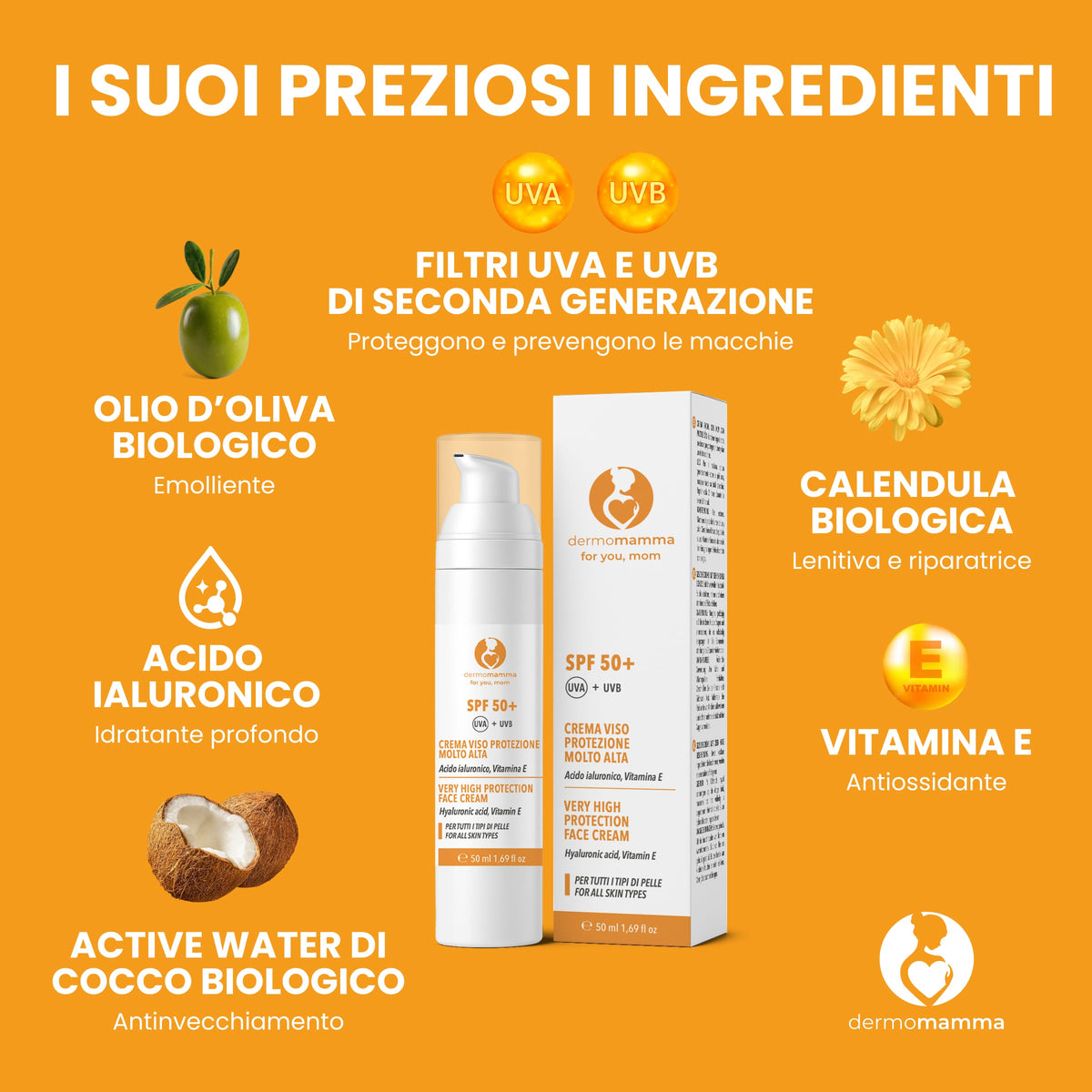 Crema viso SPF 50+