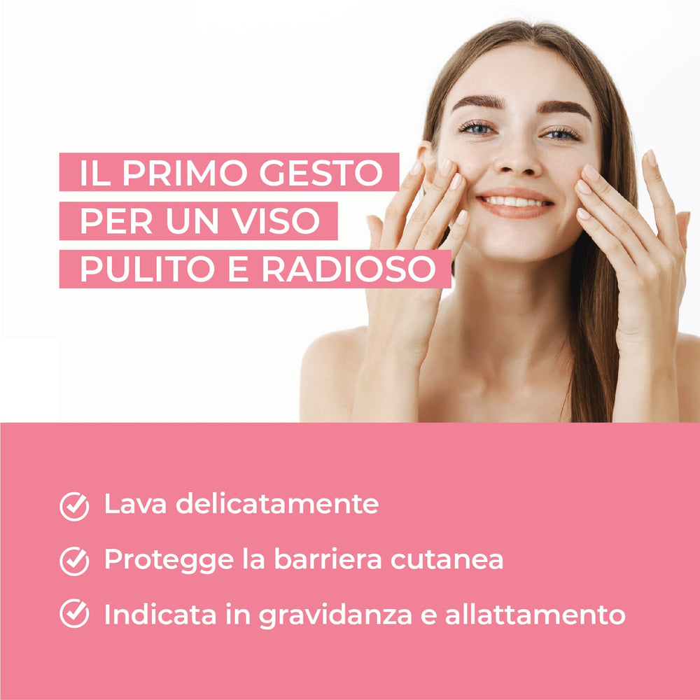 Mousse detergente viso