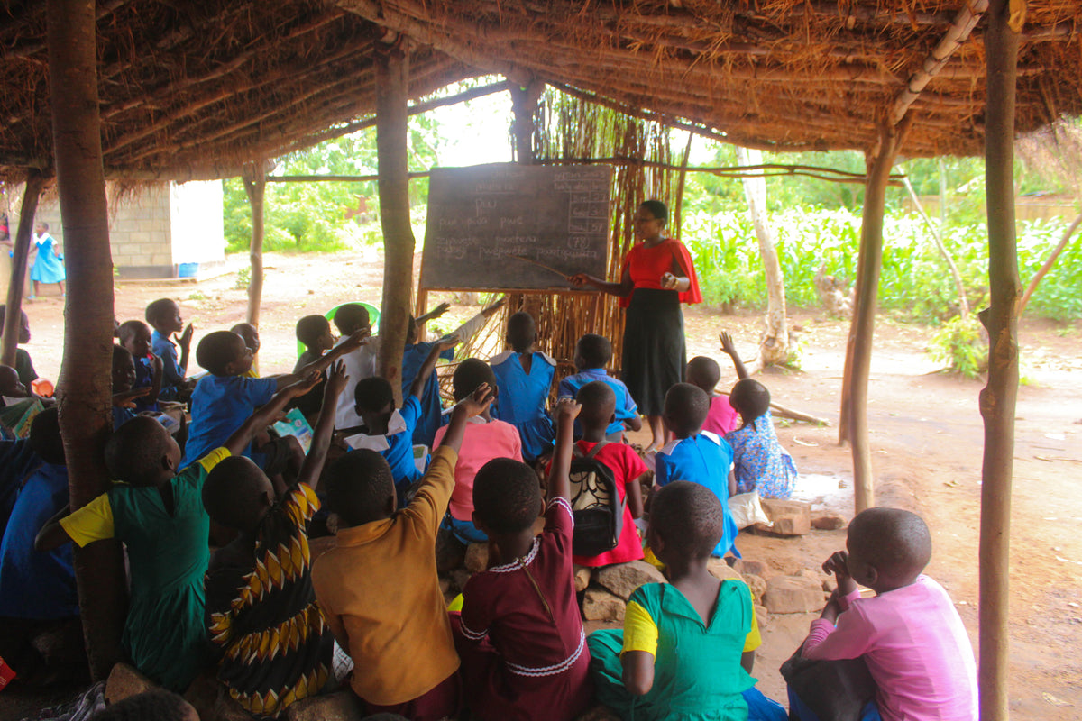 Lezione alla Zobwe Primary School in Malawi