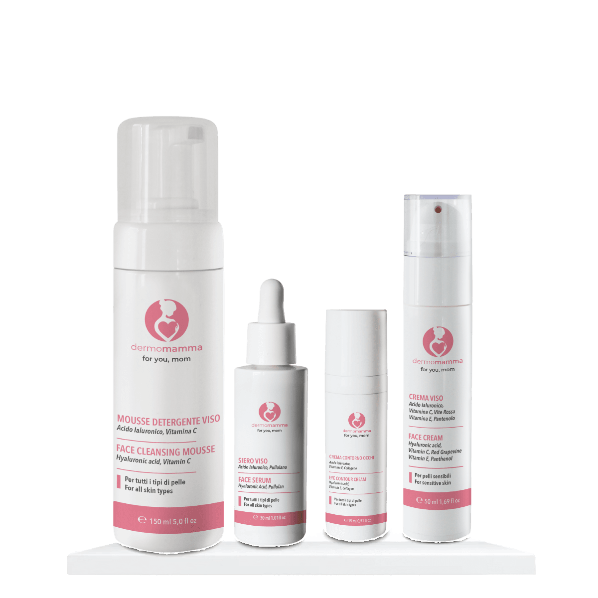 Set Viso Dermomamma: routine viso in 4 step per la gravidanza
